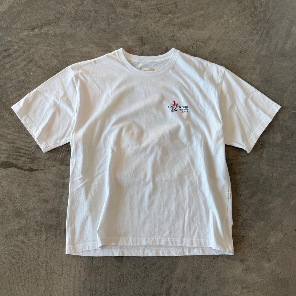 Aime Leon Dore Regatta USA-GR Sailboat Graphic T-Shirt White Size XL